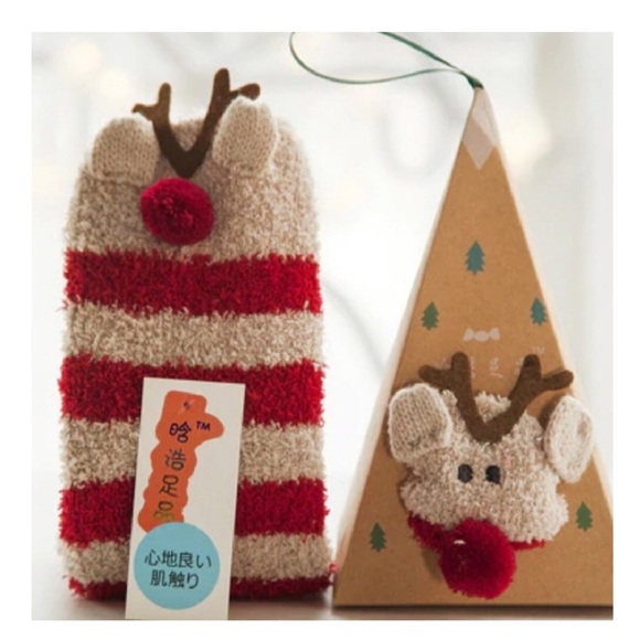 ❌SOLD❌ Dog Fuzzy Sock w/Stocking-Ornament Box - Picture 2 of 4